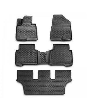 3D Patosnice HYUNDAI Grand Santa Fe (NC) 2012-2018, 3 reda sedišta, set 5 kom.